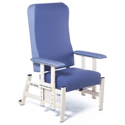 Adjustable Healthcare Patient Lounge Chair Standard Size with Adjustable Arms