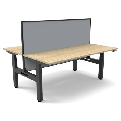 Ascendo Plus Double Electronic Sit Stand Desk with Screen