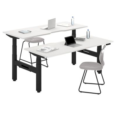 Ascendo Plus Double Electronic Sit Stand Workstation