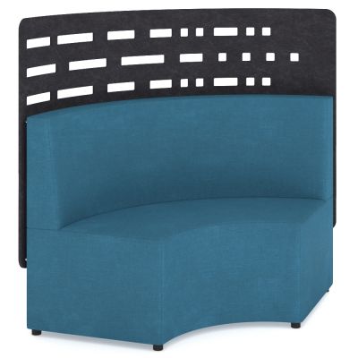 Cush-N Curve 2 Seat Lounge with Art Panel