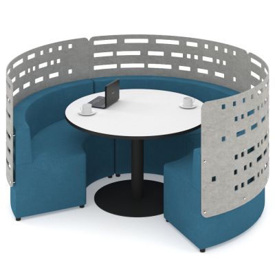 Cush-N Curve 1.5 Seat Lounge with Art Panel