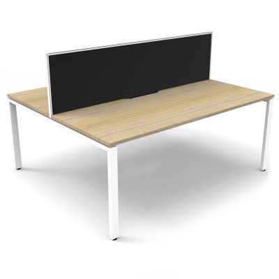 AEON Profile Leg Double Sided Desk with Screen - Two Person