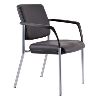 Buro Lindis 4 Leg Visitor Chair PU Vinyl with Arms
