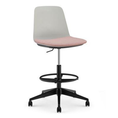 Lola Drafting Chair - Plastic Shell with Seat Pad