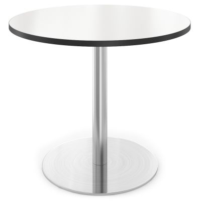 Platter Meeting Table - 1200Dia with Brushed Stainless Base