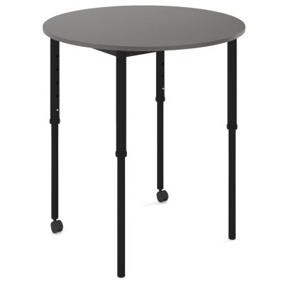 SmarTable Crew Round Height Adjustable Sit Stand Student Table