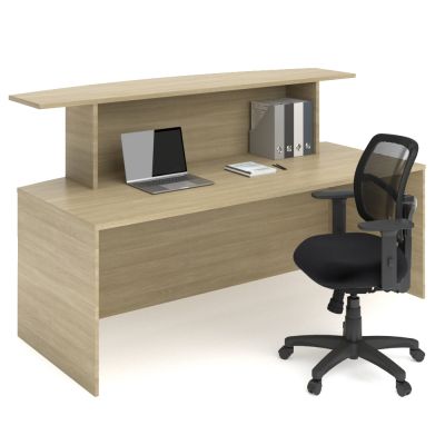 Vadar Reception Counter Desk Calm Oak
