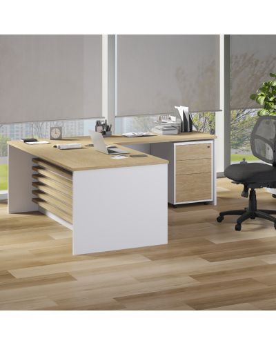 Polar White / Classic Oak