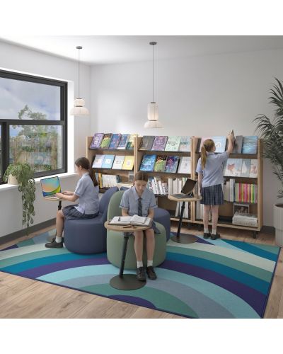 Rainbow Lagoon Rectangle Rug
