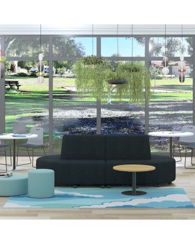 Rural Oak Top | Brushed Stainless Steel Frame