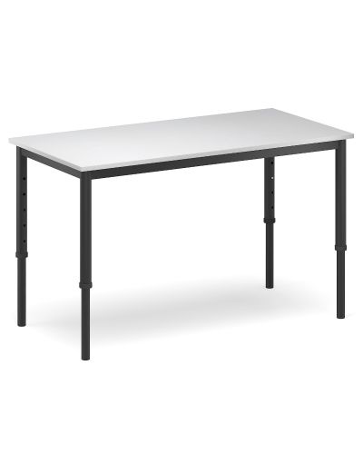SmarTable Clique Straight Student Desk-520 - 760h Adjustable Height-Without Castors-New Graphite