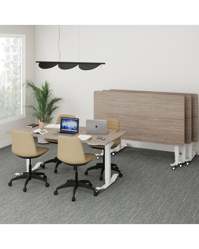 1500w x 900d | New Graphite Top / White Frame