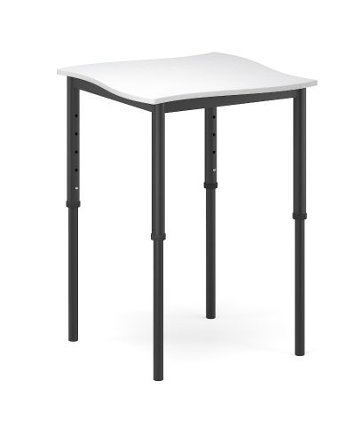SmarTable Twist Single Student Table-700 - 940h Sit Stand-Without Castors-Zincworks