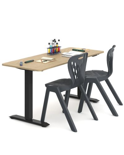 1500w x 750d | Raw Birch Ply Top / White Frame