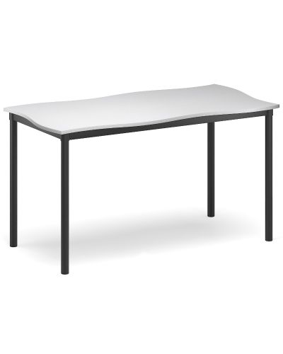 SmarTable Twist Double Student Desk-720h Fixed Height -Without Castors-Raw Birch Ply