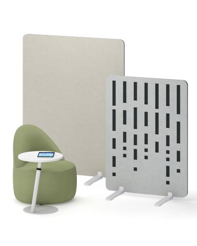AudioArt Freestanding Two-Tone Pattern Screen