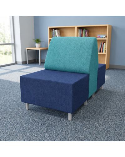 Single | Beachcomber Pewter Back / Beachcomber Graphite Fabric Seat