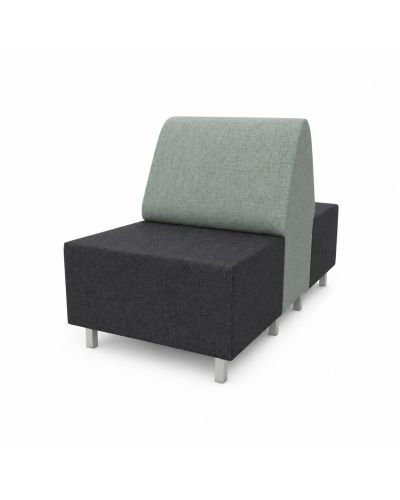 Single | Beachcomber Pewter Back / Beachcomber Graphite Fabric Seat
