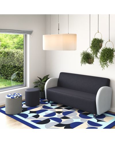 Bella Triple Lounge Chair with Armrests