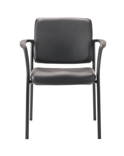 Buro Lindis 4 Leg Visitor Chair PU Vinyl with Arms