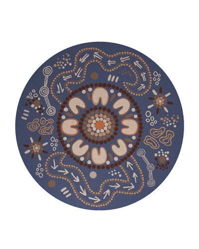 Camped Round Rug