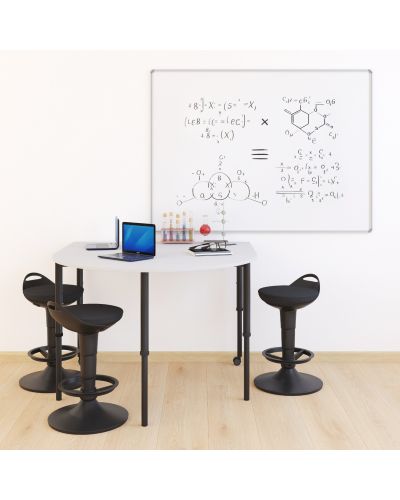SmarTable Clique D-End Height Adjustable Sit Stand School Table