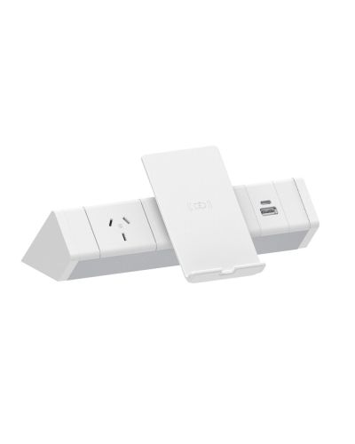 Athena Power Rail 1x GPO + Wireless Charger