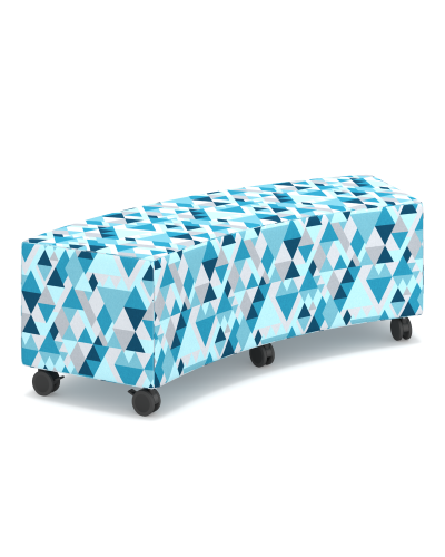 Lustrell Allure Denim Vinyl | Mobile Lockable Castors