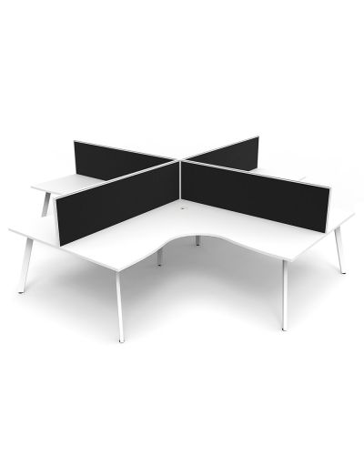 Eternity Pod Workstation with Screens - Four Person