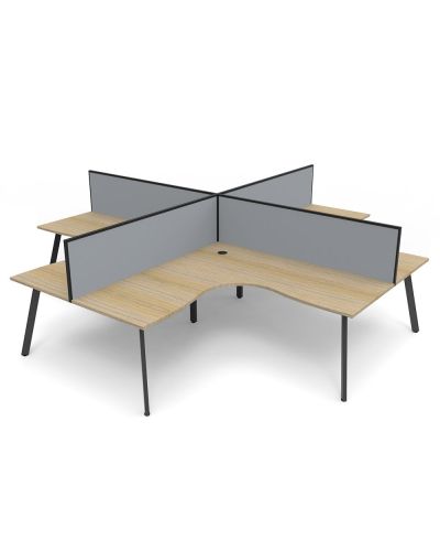 Eternity Pod Workstation with Screens - Four Person