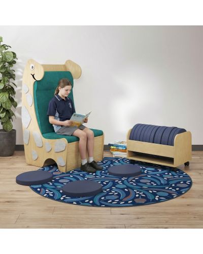 Static | Rural Oak Board | Beachcomber Fern Fabric