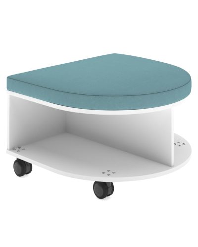 Polar White Board | Beachcomber Aqua Fabric