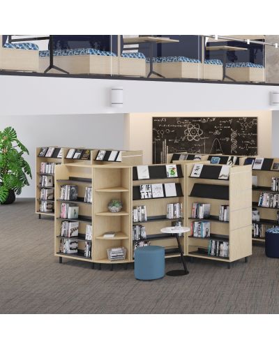 Marvel Library Double Unit Wedge Bookcase