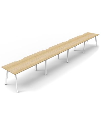 Eternity Single Sided Desk - Four Person