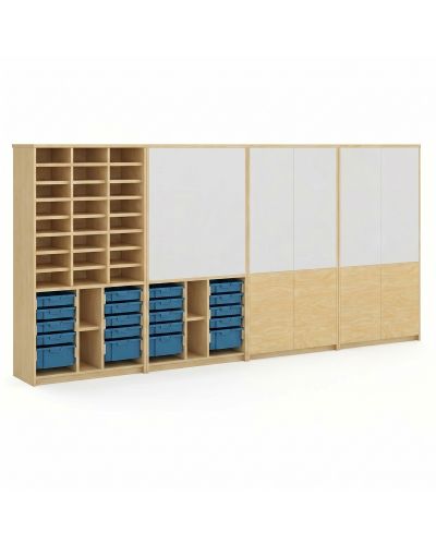 Raw Birch Ply | Capri Blue Stash Trays