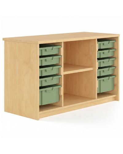Curly Birch | 725h x 1200w | 2 Columns / 1 Adjustable Shelves | 8x Small & 4x Large Eucalypt Stash Trays