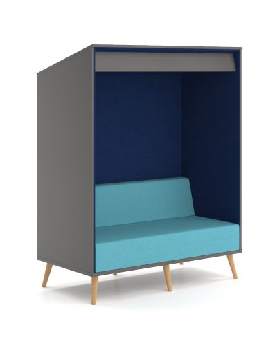 New Graphite Board | Royal Blue AudioArt | Beachcomber Atlantic Fabric | ABS Legs