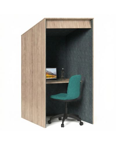 Raw Birch Ply Board / Charcoal AudioArt Interior