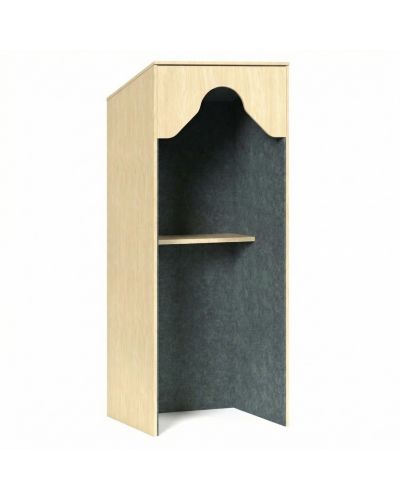 Raw Birch Ply Board | Charcoal AudioArt Interior