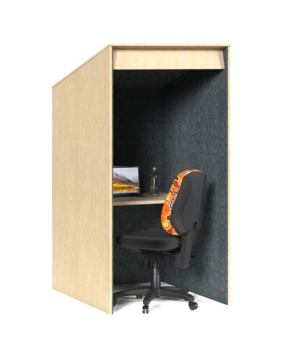 Raw Birch Ply Board | Charcoal AudioArt Interior