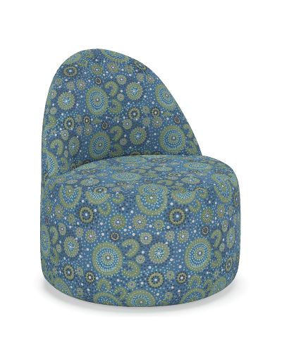 Jelly Single Seat Lounge Chair-BFX Exclusive Fabric - Yarning Circles (Ninderry)