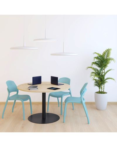 Disc Base Round Meeting Table