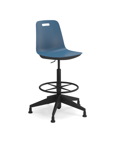 Luca Drafting Chair with Glides - Plastic Shell
