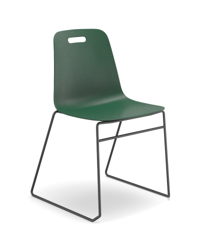 Luca Sled Base Chair - Plastic Shell