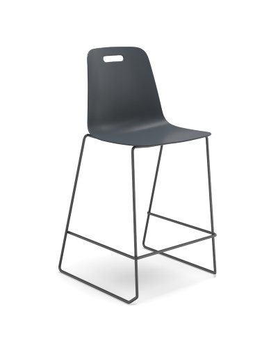 Luca Sled Stool  - Plastic Shell