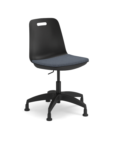 Luca Task Chair with Glides - Plastic Shell with Seat Pad
