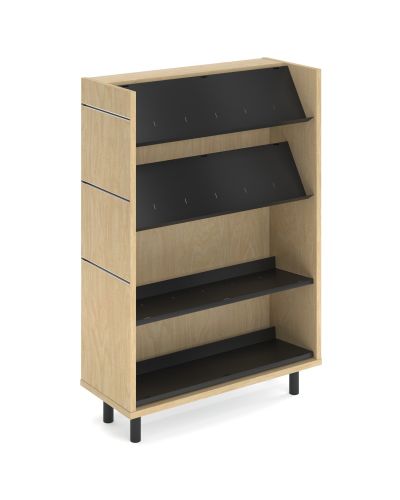 Marvel Library Single Shelf Unit with Slatwall