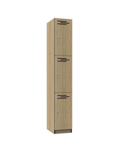 Deluxe Infinity Melamine  Locker - 3 Door