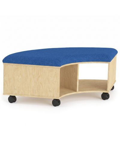 Beachcomber Cobalt Fabric / Raw Birchply Board