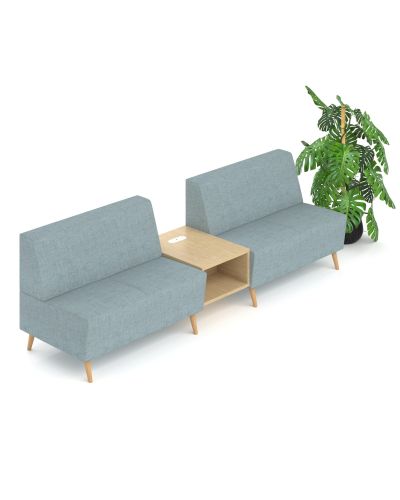 Warwick Flynn Duckegg Fabric | Raw Birch Ply